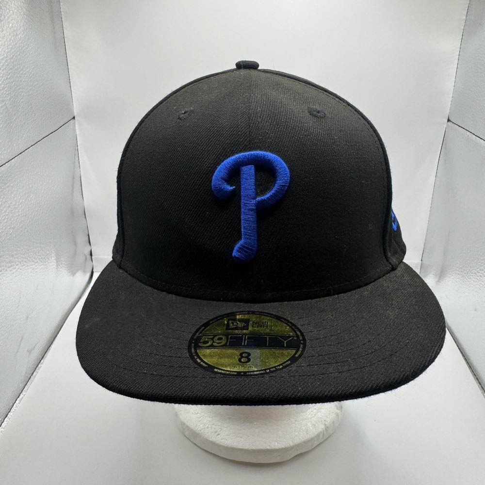 Philadelphia Phillies Hat Black Blue New Era 59FIFTY 1996 All Star Game Patch 8